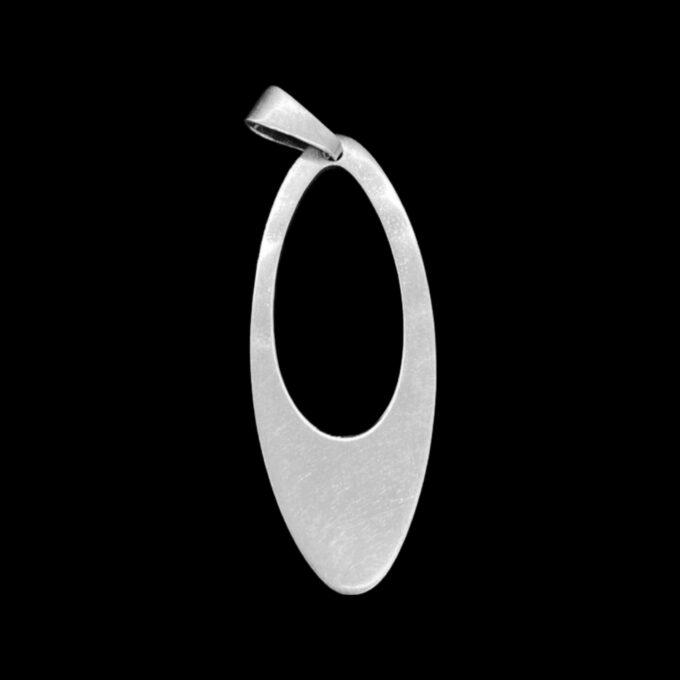 Dije Colgante Plata Oval Calado