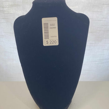 Pechera De Terciopelo Negro 22Cms