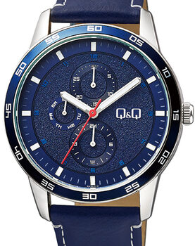 Reloj Q&Q Cuero Aa38J312 44Mm