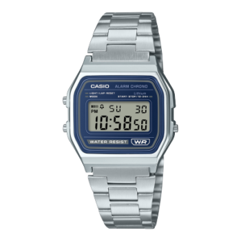 Casio A-158WEA-2D Vintage Digital Crono Alarma Azul