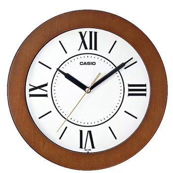 Casio IQ-126-5B De Pared Redondo Resina Madera Ca