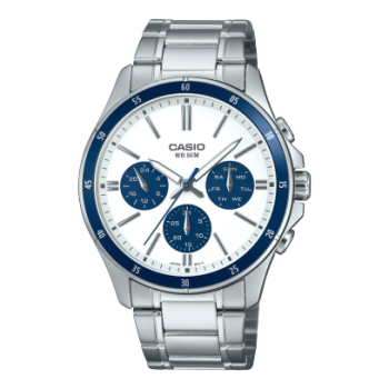 Casio MTP-1374D7A2 Analogo Hombre Casio Acero Fondo B